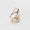 Lemurian crystal point ring