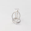 Lemurian crystal point ring