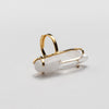 Lemurian crystal point classic band ring