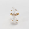Lemurian crystal point classic band ring