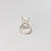 925 sterling silver mixed-shape crystal cut stone ring