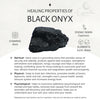 Black onyx oval cabochon statement ring