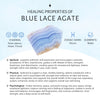 Blue lace agate mixed-shape cabochon rings