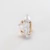 Druzy crystal quartz cluster cuff ring