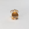 Crystal heart cuff ring