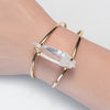 Lemurian point cuff bracelet