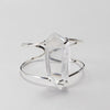 Chunky Lemurian crystal statement cuff bracelet