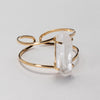 Lemurian point cuff bracelet