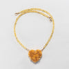 Aurora Sunheart — yellow aquamarine & druzy citrine necklace