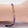 Nidra Violeta — charoite & druzy amethyst heart necklace
