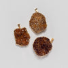 Druzy citrine cluster pendant