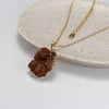 Druzy citrine cluster pendant