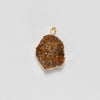 Druzy citrine cluster pendant