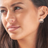 Hexagon crystal studs