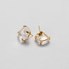 Freeform faceted crystal studs