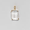 Freeform faceted crystal pendant