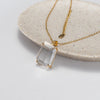 Freeform faceted crystal pendant
