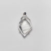 Freeform faceted lemurian crystal pendant