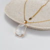 Freeform faceted crystal pendant