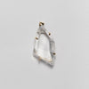 Freeform faceted lemurian crystal pendant