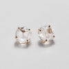Hexagon crystal studs