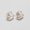 Hexagon crystal studs