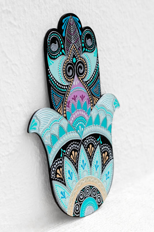 "Happiness" Hamsa Hand