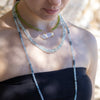 Demeter Lumira — green peridot & lemurian crystal necklace