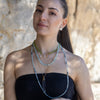 Demeter Lumira — green peridot & lemurian crystal necklace