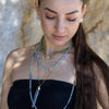 Demeter Lumira — green peridot & lemurian crystal necklace