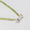 Demeter Lumira — green peridot & lemurian crystal necklace