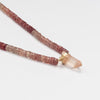 Hathor Crystalina — red labradorite & pink lemurian crystal necklace