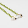 Demeter Lumira — green peridot & lemurian crystal necklace