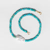 Thalassa Pearl — Arizona turquoise & pearl necklace