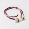 Hathor Crystalina — shaded ruby & lemurian crystal necklace