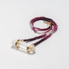 Hathor Crystalina — shaded ruby & lemurian crystal necklace