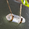 Lemurian crystal connector necklace
