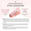 Chunky freeform faceted pink lemurian crystal statement ring