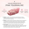 Raw pink tourmaline slice ring in matrix