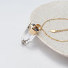 Chunky faceted clear quartz point pendant