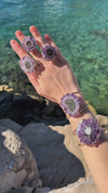 Medium amethyst stalactite ring