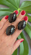 Black onyx marquise ring