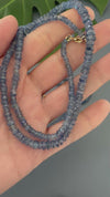 Blue kyanite necklace