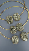 Pyrite oval choker