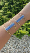 Blue kyanite cuff bracelet