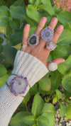 Medium amethyst stalactite ring