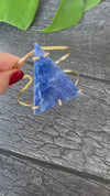 Sodalite triangle cuff bracelet