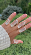 Lemurian crystal point ring
