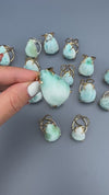 Larimar pear-shaped ring