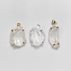 Raw gem crystal pendant
